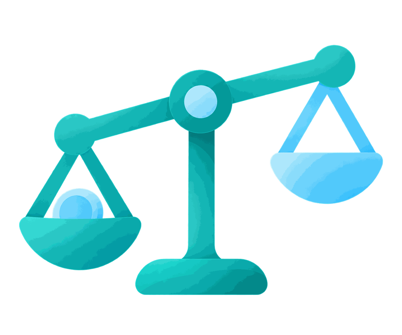 Tilted balance scale — the walk-away verdict